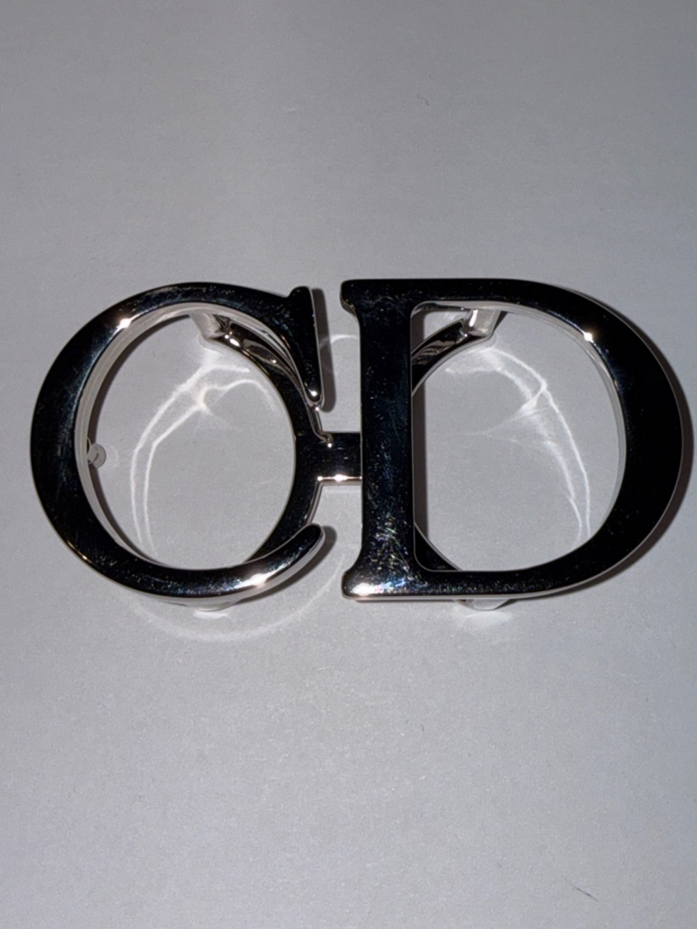 Christian Dior reversible belt with silver CD buckle - Picture 10 of 16